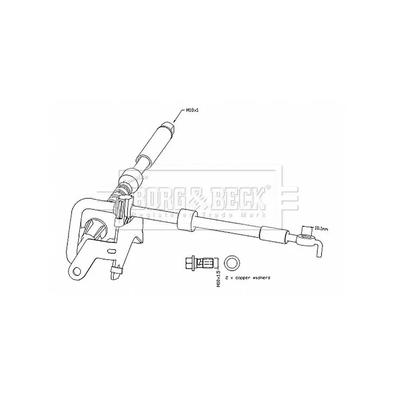 Flexible de frein BORG & BECK BBH8799