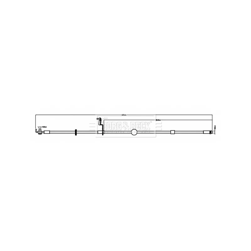 Flexible de frein BORG & BECK BBH8800