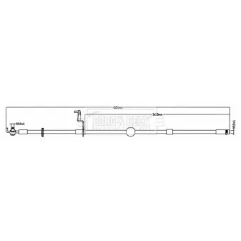 Flexible de frein BORG & BECK BBH8801