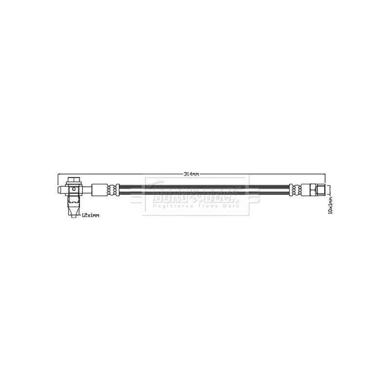 Flexible de frein BORG & BECK BBH8804