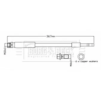 Flexible de frein BORG & BECK BBH8805