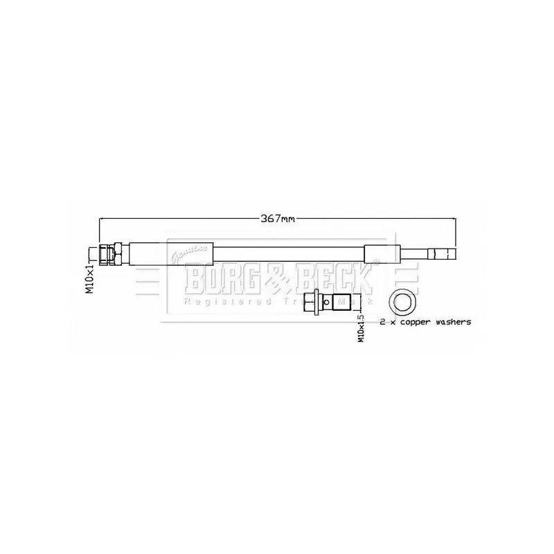 Flexible de frein BORG & BECK BBH8805