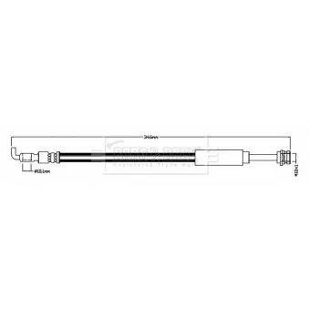 Flexible de frein BORG & BECK BBH8806