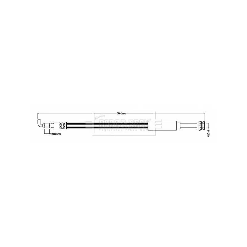 Flexible de frein BORG & BECK BBH8806