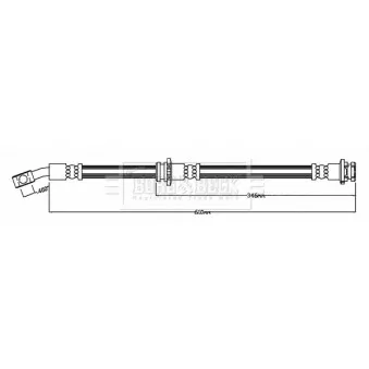 Flexible de frein BORG & BECK BBH8807
