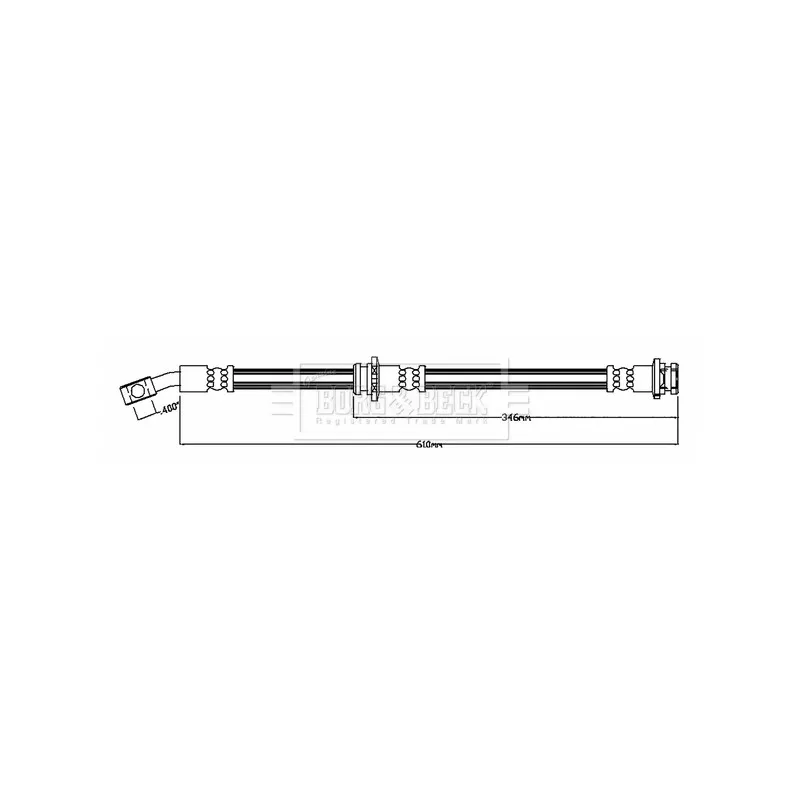 Flexible de frein BORG & BECK BBH8807