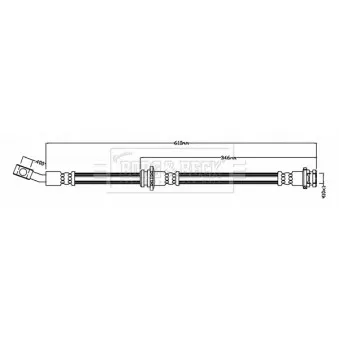 Flexible de frein BORG & BECK BBH8808