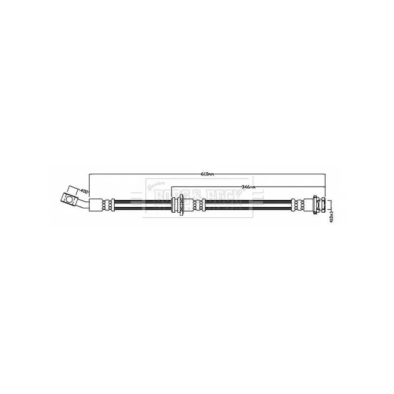 Flexible de frein BORG & BECK BBH8808