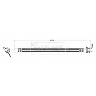 Flexible de frein BORG & BECK BBH8809