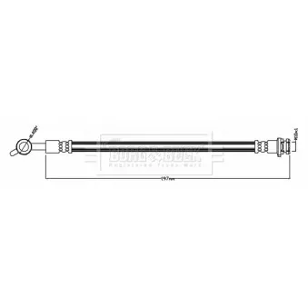 Flexible de frein BORG & BECK BBH8810