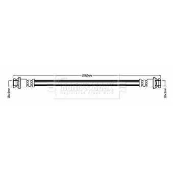 Flexible de frein BORG & BECK BBH8811