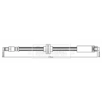Flexible de frein BORG & BECK BBH8814