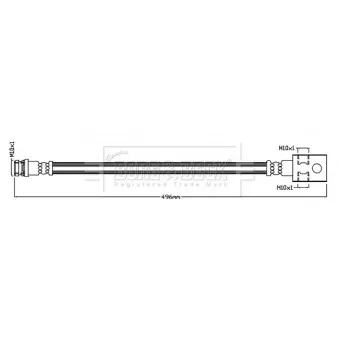 Flexible de frein BORG & BECK BBH8820