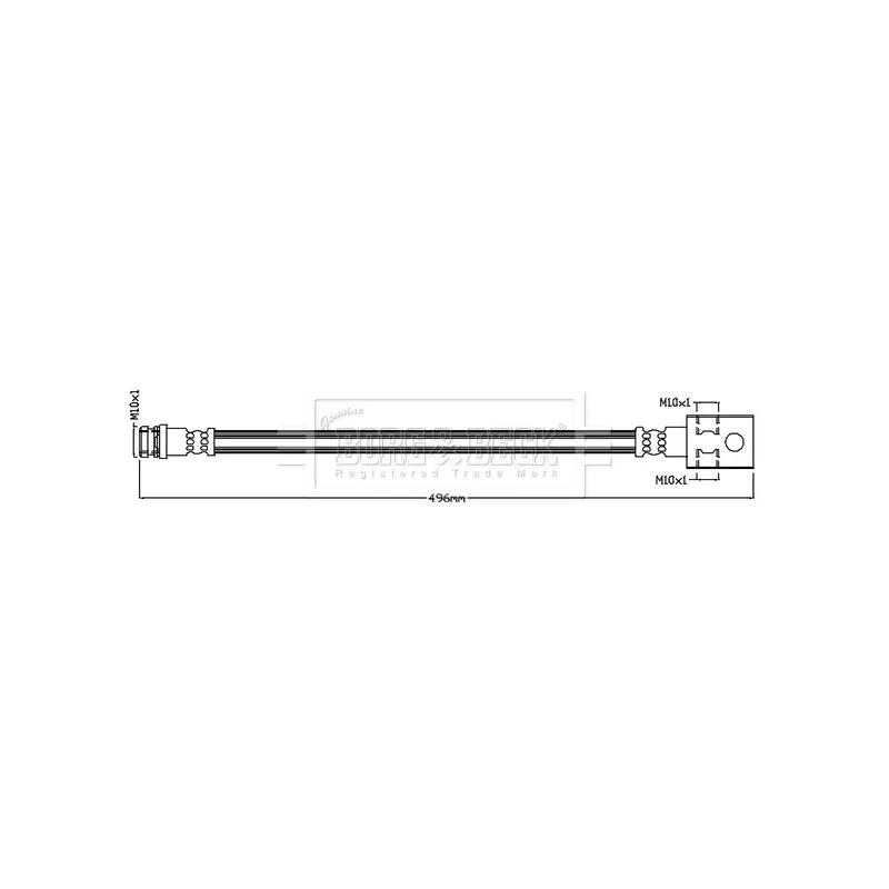 Flexible de frein BORG & BECK BBH8820
