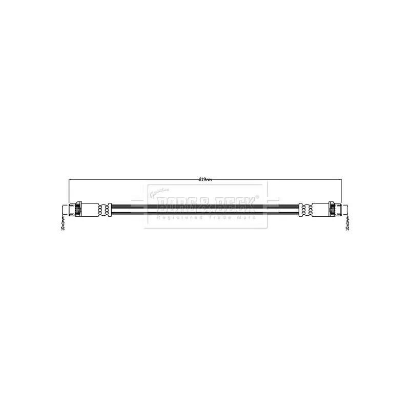 Flexible de frein BORG & BECK BBH8821