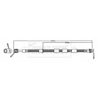 Flexible de frein BORG & BECK BBH8823