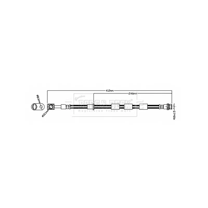 Flexible de frein BORG & BECK BBH8824