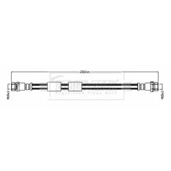 Flexible de frein BORG & BECK BBH8825