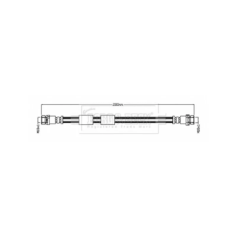 Flexible de frein BORG & BECK BBH8825