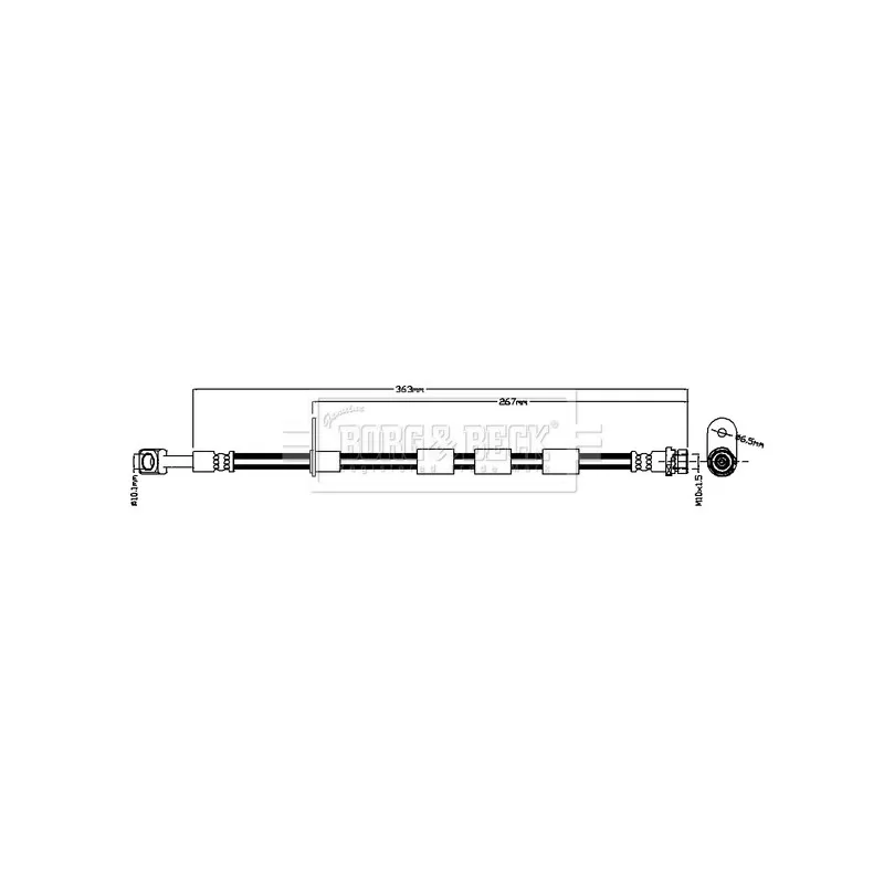 Flexible de frein BORG & BECK BBH8826