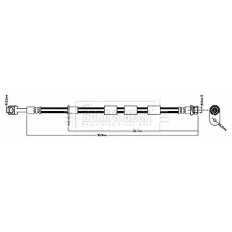Flexible de frein BORG & BECK BBH8827
