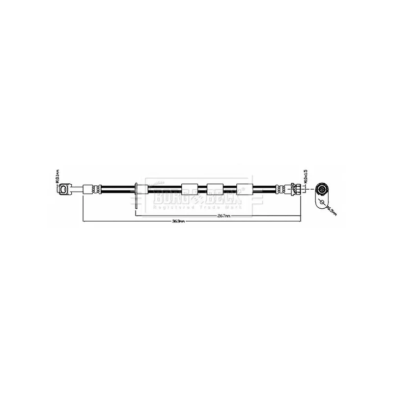 Flexible de frein BORG & BECK BBH8827
