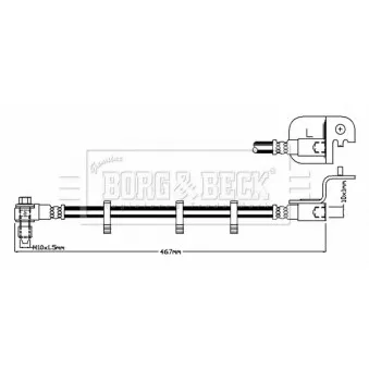 Flexible de frein BORG & BECK BBH8830