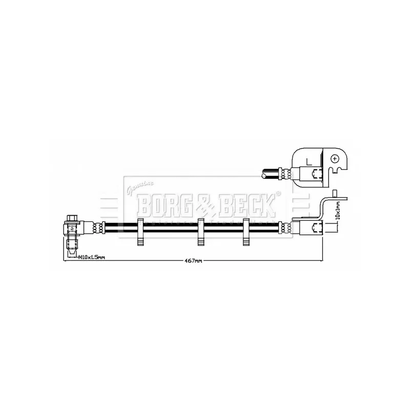 Flexible de frein BORG & BECK BBH8830