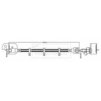 Flexible de frein BORG & BECK BBH8831