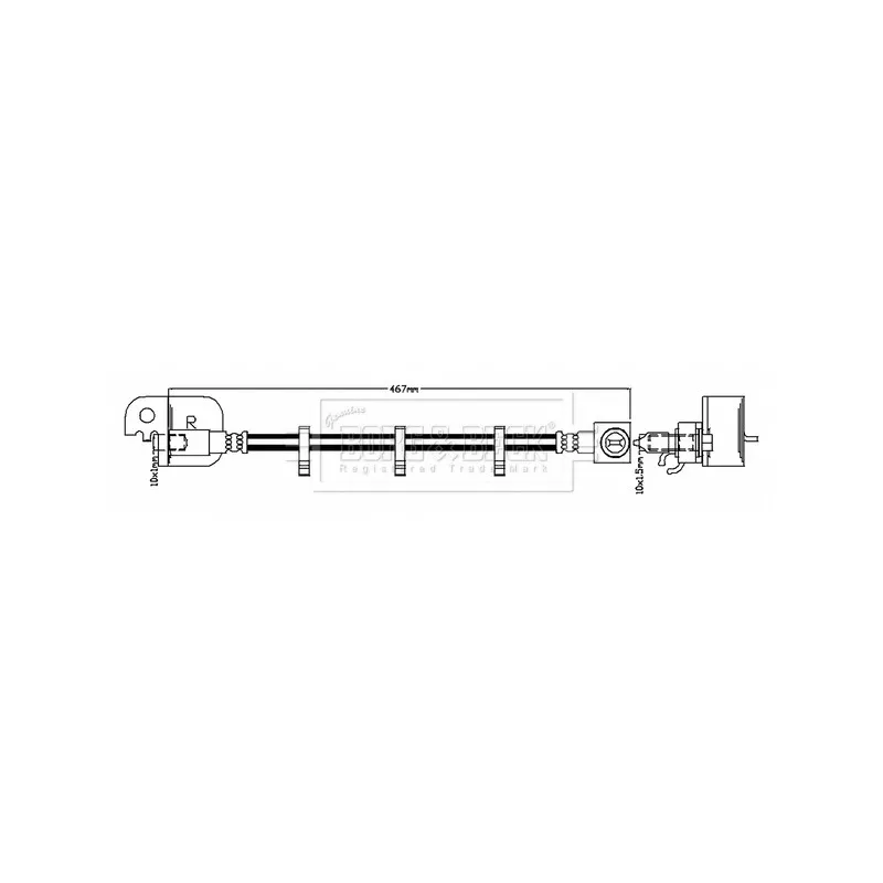 Flexible de frein BORG & BECK BBH8831