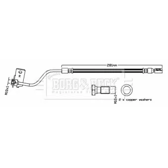 Flexible de frein BORG & BECK BBH8834