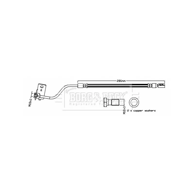 Flexible de frein BORG & BECK BBH8834