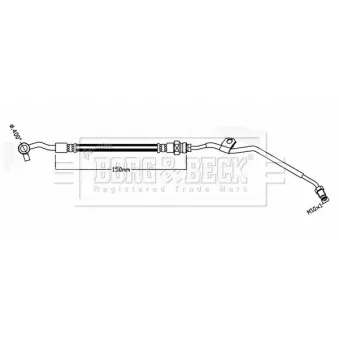 Flexible de frein BORG & BECK BBH8835