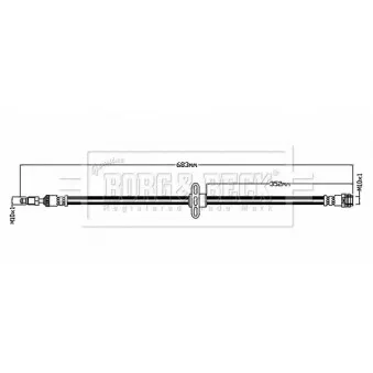 Flexible de frein BORG & BECK BBH8837