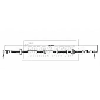 Flexible de frein BORG & BECK BBH8839