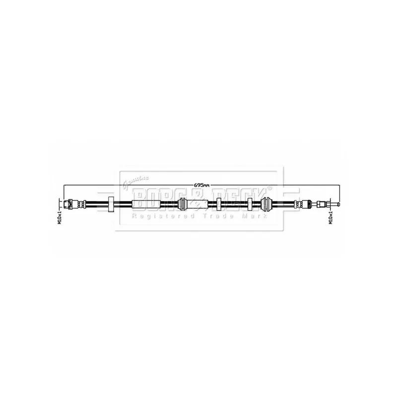 Flexible de frein BORG & BECK BBH8839
