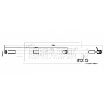 Flexible de frein BORG & BECK BBH8840
