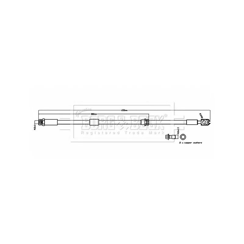 Flexible de frein BORG & BECK BBH8840