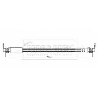 Flexible de frein BORG & BECK BBH8841