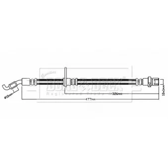 Flexible de frein BORG & BECK BBH8842