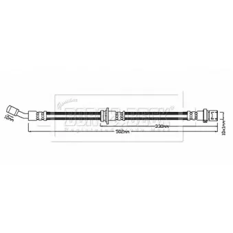 Flexible de frein BORG & BECK BBH8843