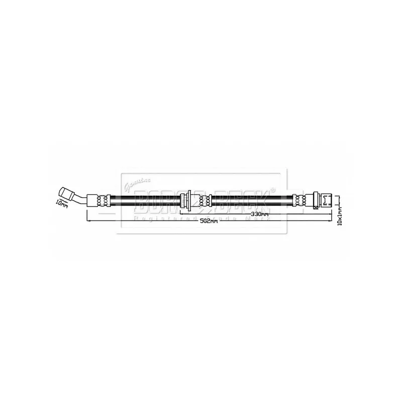 Flexible de frein BORG & BECK BBH8843