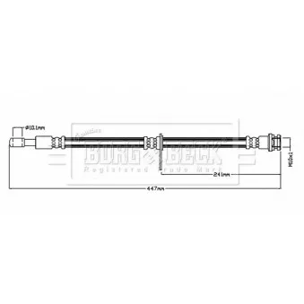 Flexible de frein BORG & BECK BBH8845