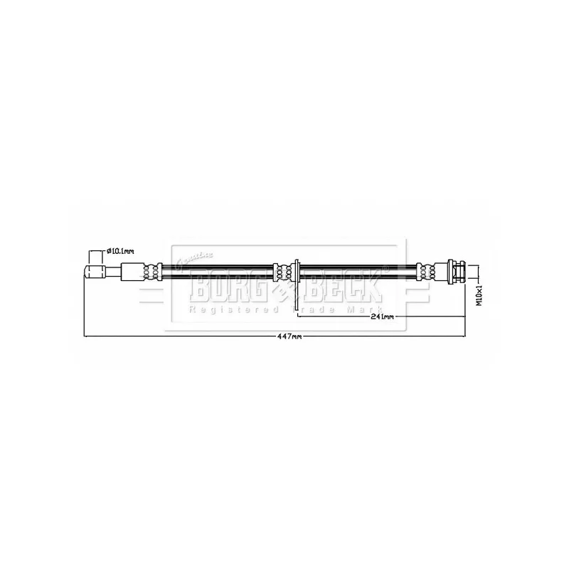 Flexible de frein BORG & BECK BBH8845