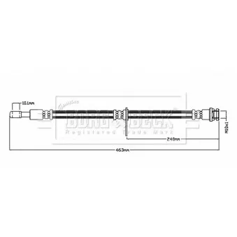 Flexible de frein BORG & BECK BBH8847