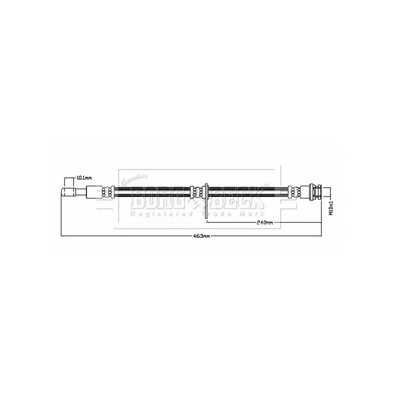 Flexible de frein BORG & BECK BBH8847