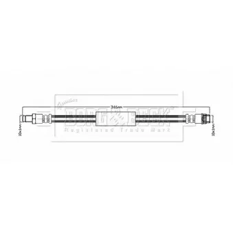 Flexible de frein BORG & BECK BBH8851