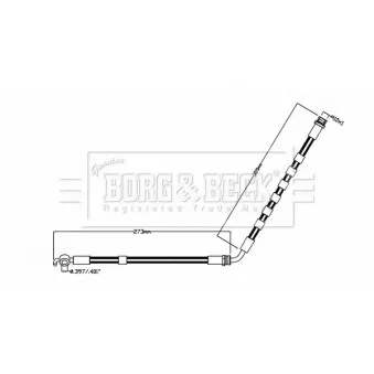 Flexible de frein BORG & BECK BBH8852