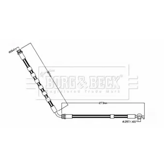 Flexible de frein BORG & BECK BBH8853