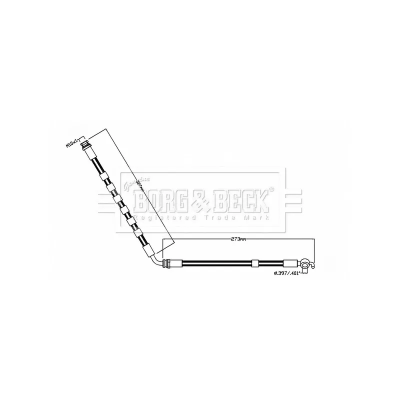 Flexible de frein BORG & BECK BBH8853